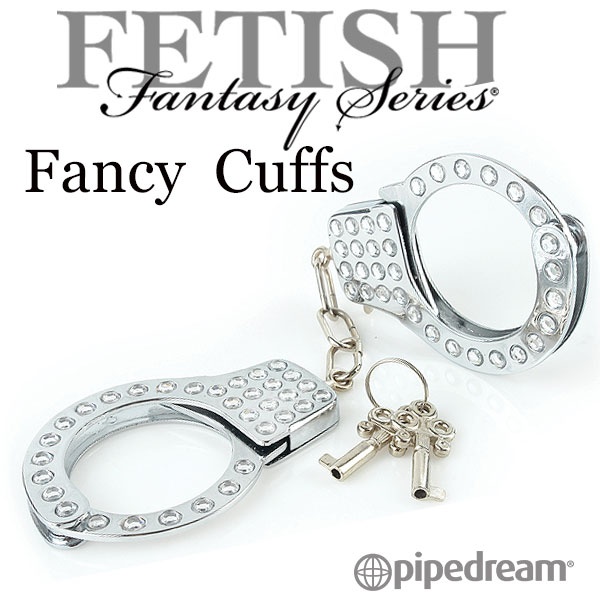 美國PIPEDREAM．Fetish Fantasy系列-SM高質感時尚鑲鑽金屬手銬情趣用品