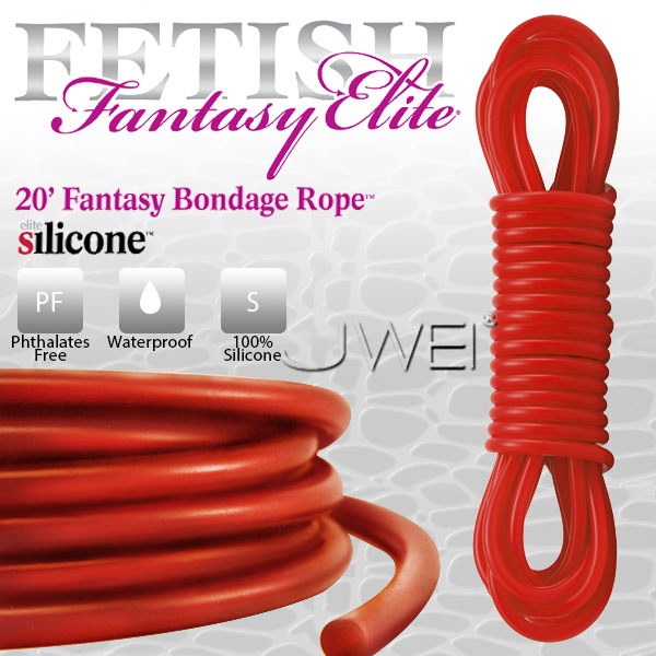 情趣用品-silicone 矽膠SM捆綁繩(紅)
