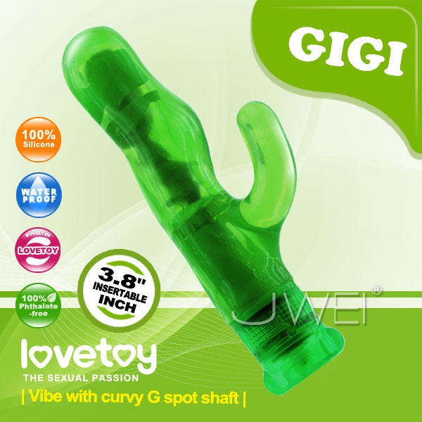 情趣用品-lovetoy．GIGI 阿拉丁 多功能G點震動防水軟膠按摩棒(人工關節可調整角度)