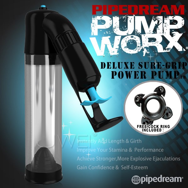 美國進口PIPEDREAM．PUMP WORX系列-真空助勃器-Deluxe Sure-Grip Pump