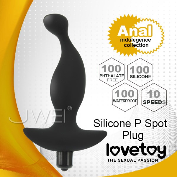 Lovetoy．Silicone P spot Plug 10段變頻軟膠G點前列腺按摩棒情趣用品
