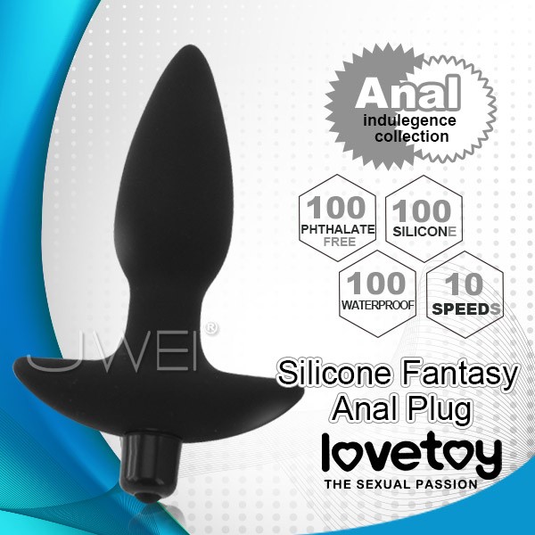 情趣用品-Lovetoy．Silicone Fantasy Anal Plug 10段變頻軟膠後庭塞