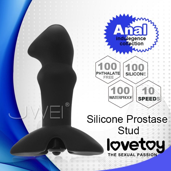 Lovetoy．Silicone Prostate Stud 10段變頻軟膠後庭塞