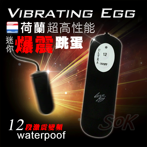 荷蘭Vibrating Egg 超高性能12段變頻 迷你爆震跳蛋
