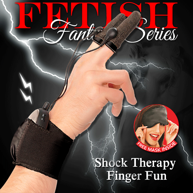情趣用品-美國原裝進口PIPEDREAM．Fantasy Series系列 Shock Therapy Finger Fun 電波脈衝快感指套