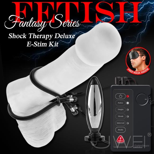 情趣用品-美國原裝進口PIPEDREAM．Fantasy Series系列 Shock Therapy Deluxe E-Stim Kit 電波脈衝多功能豪華組合