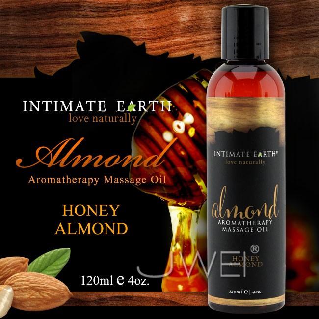 情趣用品-美國Intimate-Earth．Almond 芳香按摩油-蜂蜜杏仁(120ml)