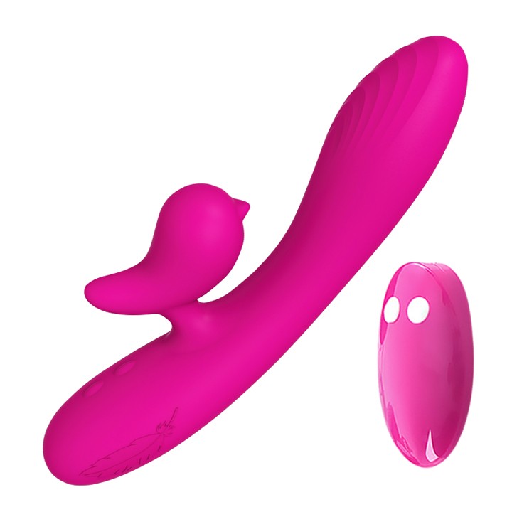 情趣用品-LUV 磁力感應 模擬真人撞擊 10頻雙震伸縮快感加溫按摩棒 - USB充電式